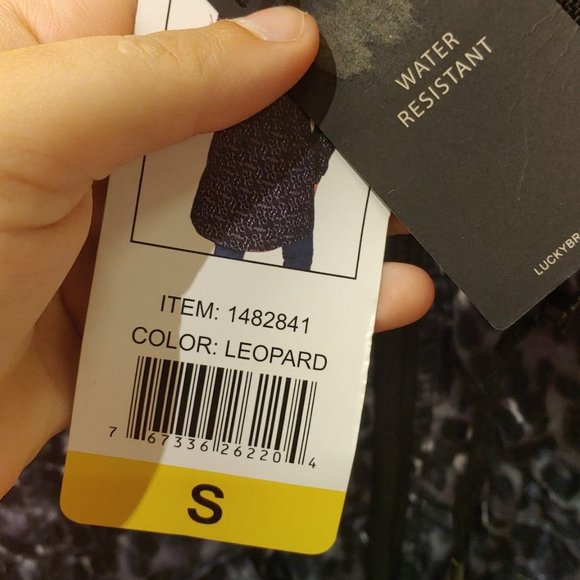 Lucky Brand Women's Rain Coat Jacket Leopard - Picture 6 of 6